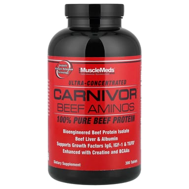 Протеин MuscleMeds Carnivor Beef Aminos 100% Pure Beef, 300 таблеток