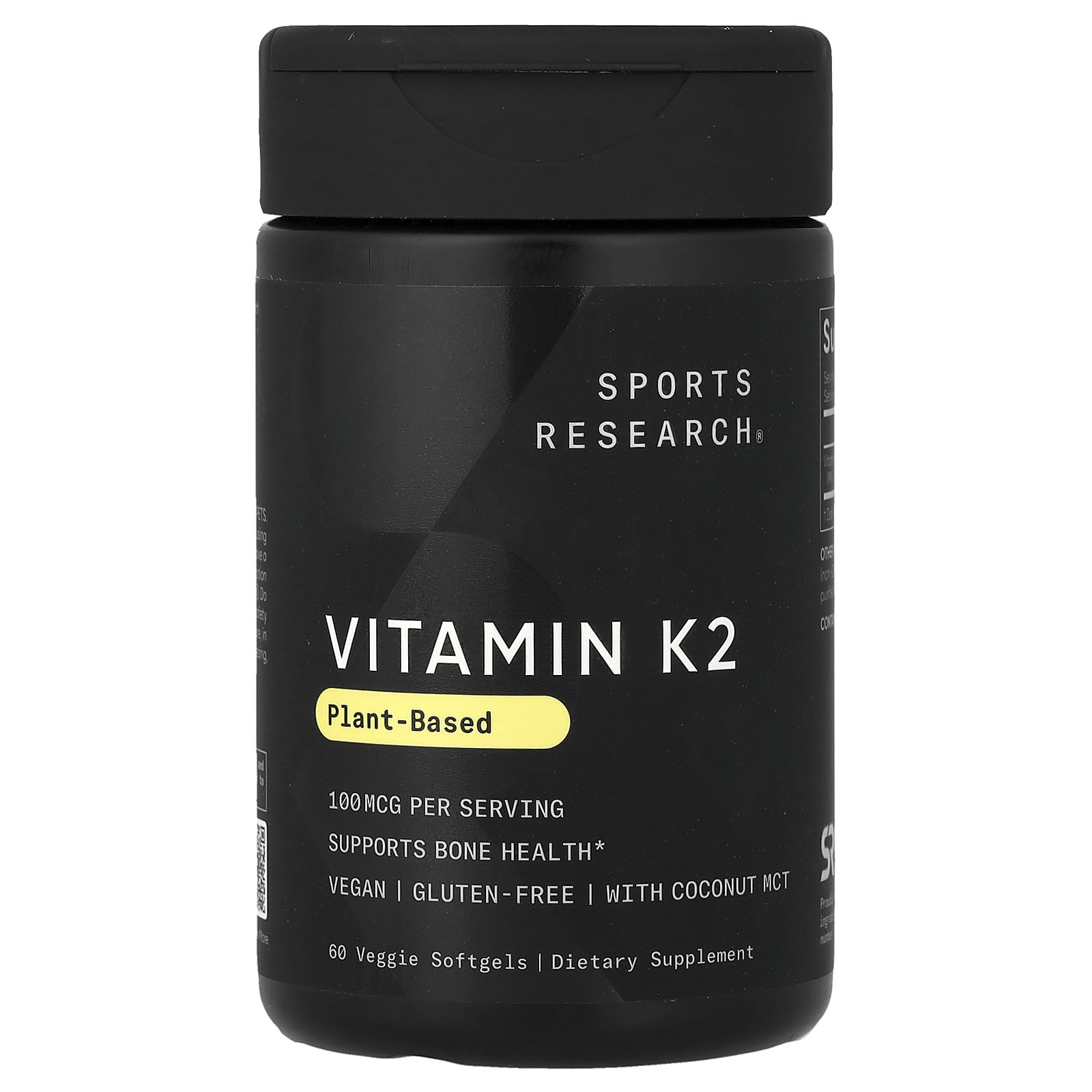 Витамин K2 Sports Research, 100 мкг, 60 растительных мягких капсул — фото 6