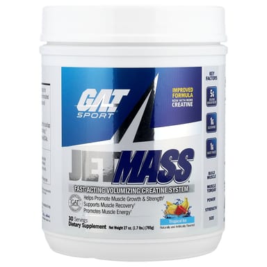 Креатин GAT JetMASS® Fast-Acting Volumizing System Tropical Ice, 765 г