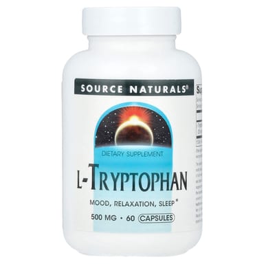 L-триптофан Source Naturals L-Tryptophan, 500 мг, 60 капсул