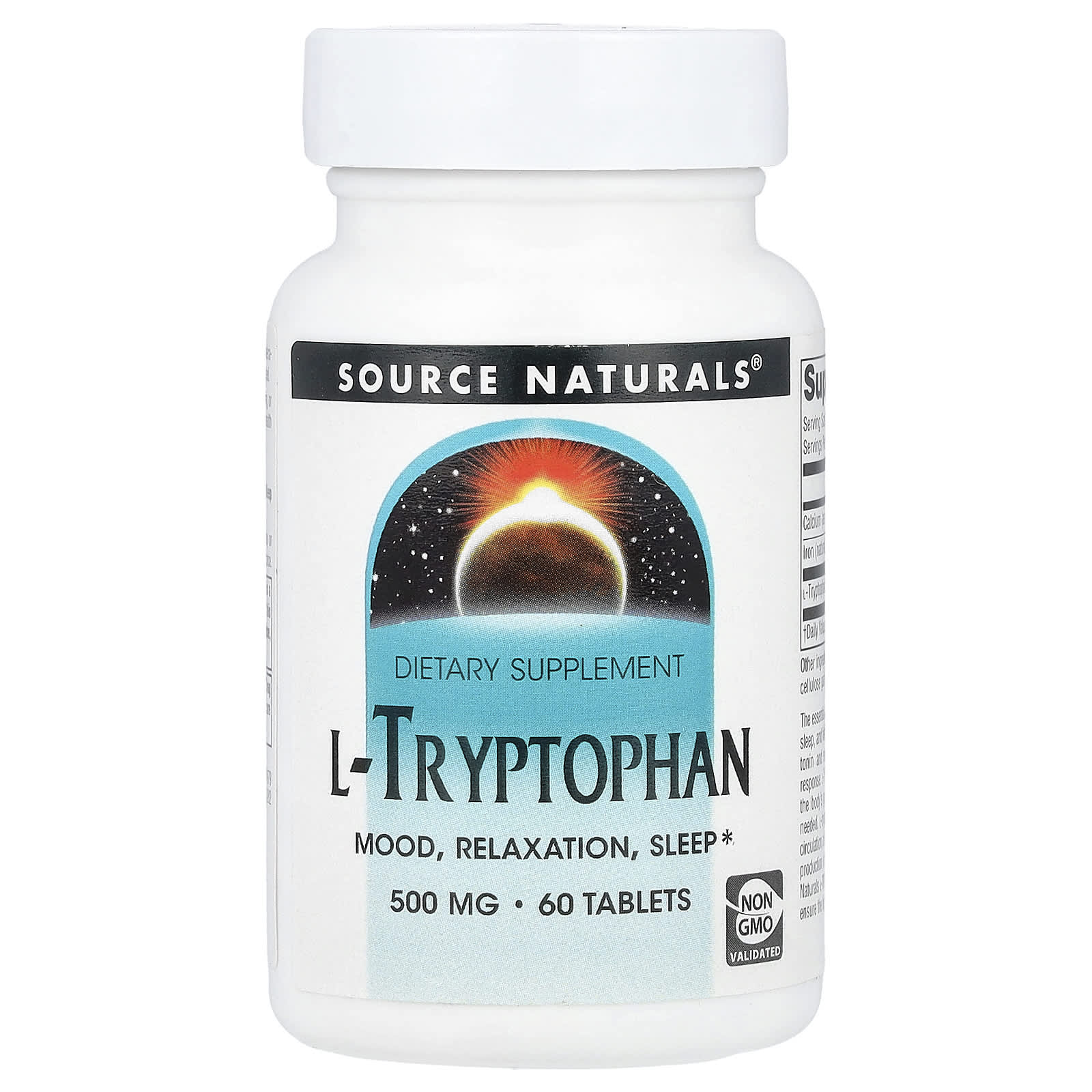 L-триптофан Source Naturals L-Tryptophan, 60 таблеток