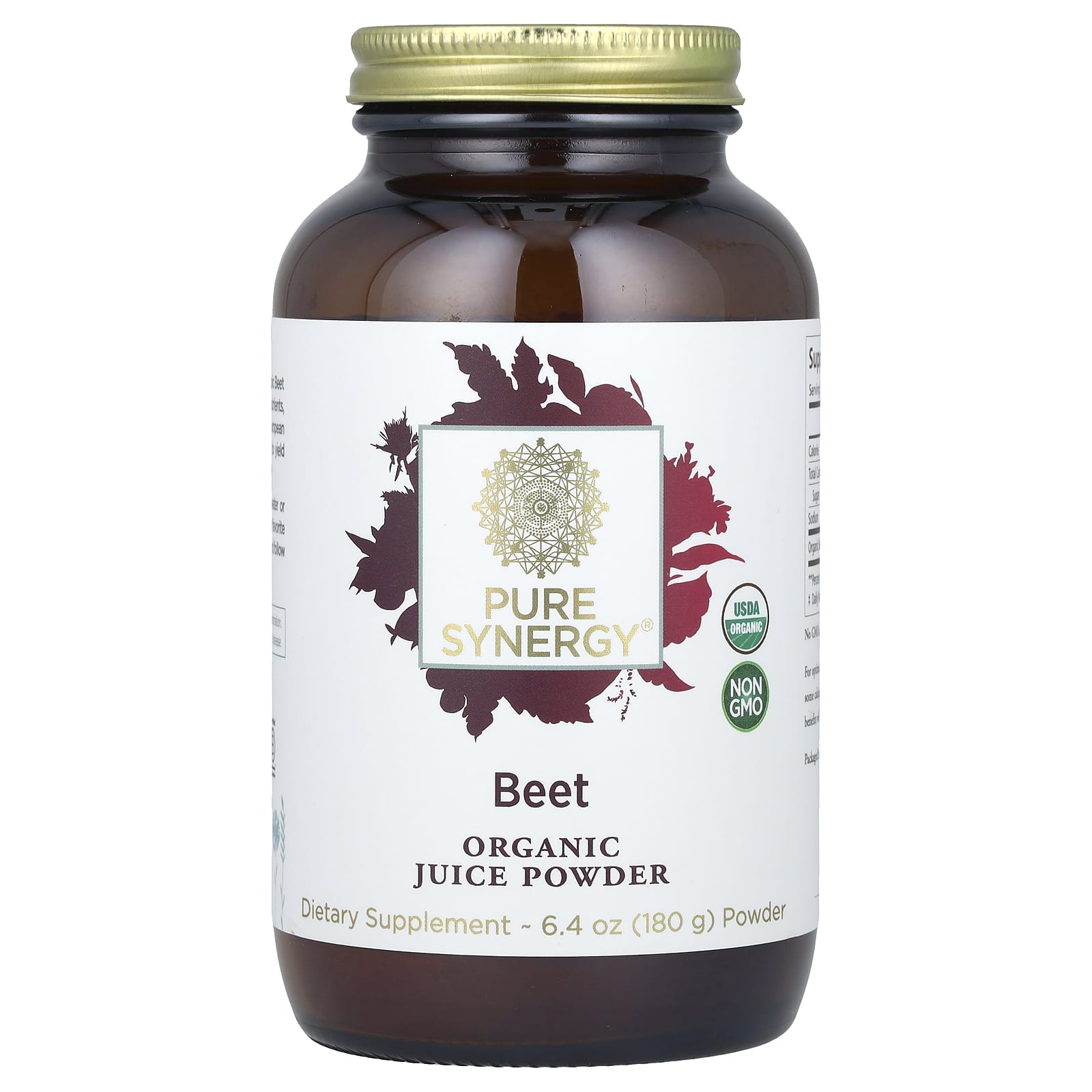Порошок Pure Synergy Beet Organic Juice, 180 г