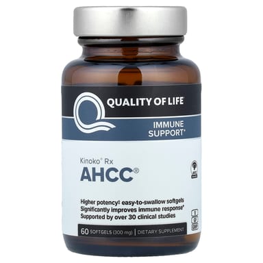 AHCC Quality of Life Kinoko® Rx®, 300 мг, 60 мягких капсул