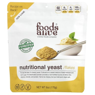 Пищевые дрожжевые хлопья Foods Alive, 170 г