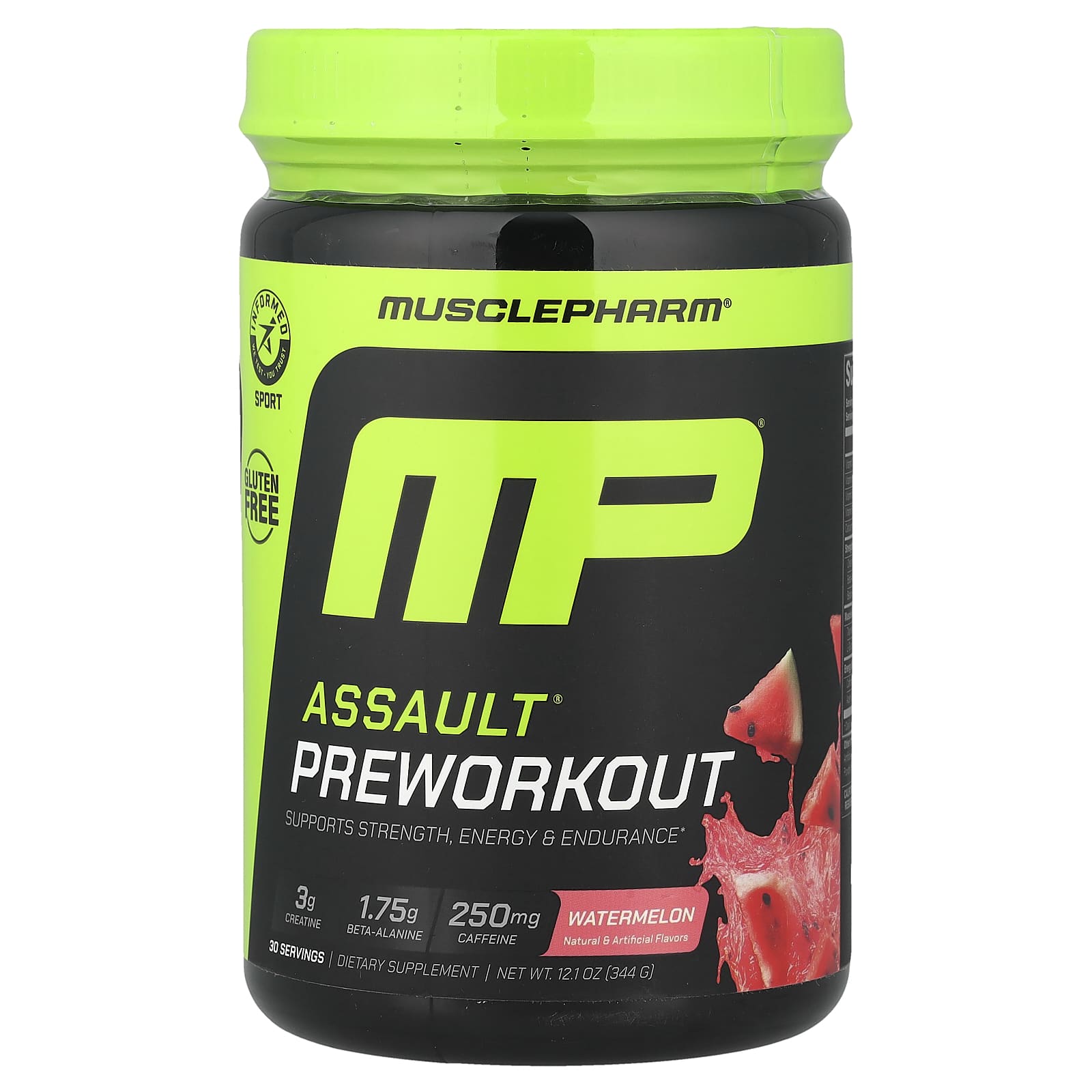 Предтренировочный комплекс MusclePharm, 344 г (12.1 oz) арбуз