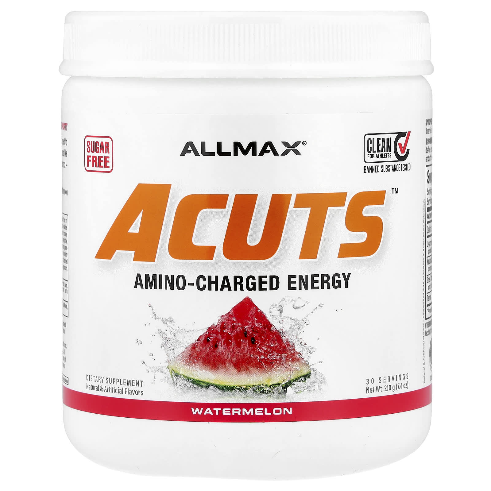 Энергетик ALLMAX, 210 г (7.4 oz), арбуз