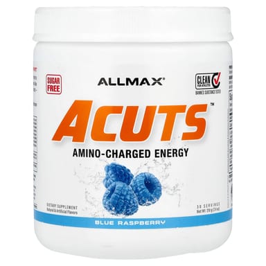 Энергетик ALLMAX, 210 г (7.4 oz), вкус голубой малины