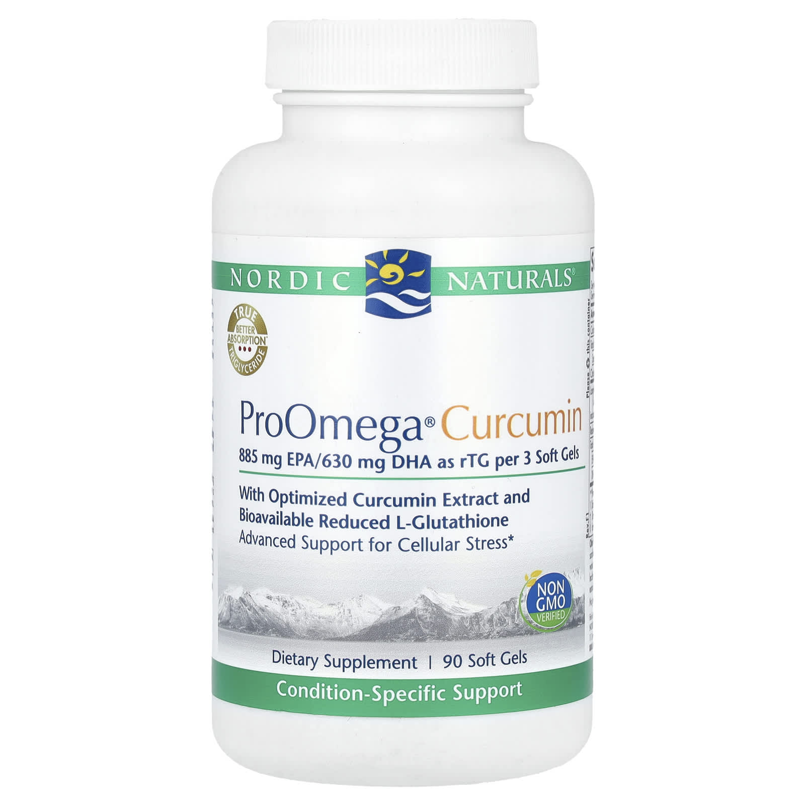 Куркумин Nordic Naturals ProOmega®, 90 мягких капсул