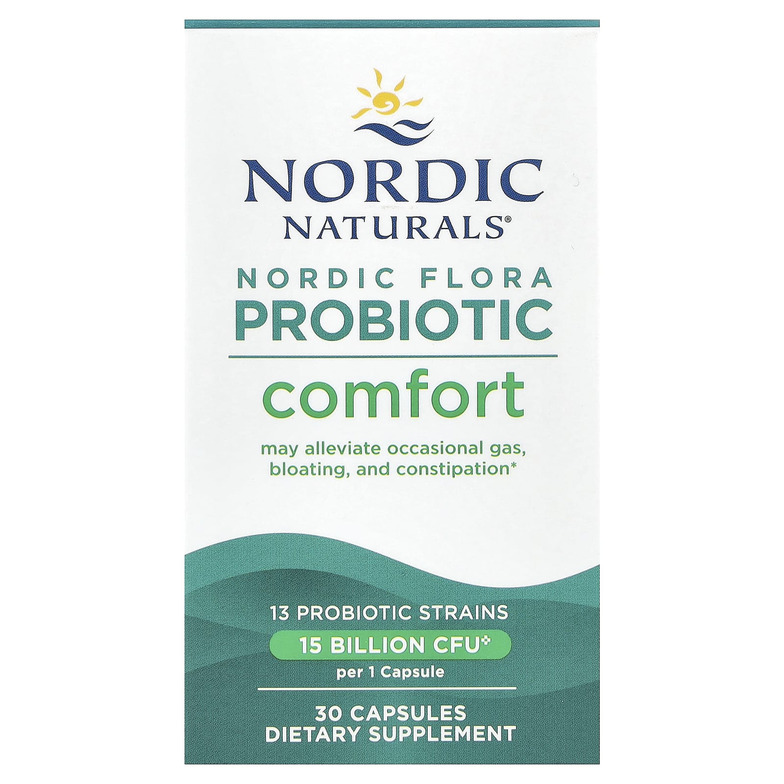 Пробиотик Nordic Naturals Nordic Flora, оттенок Comfort, 15 млрд КОЕ, 30 капсул — фото 2