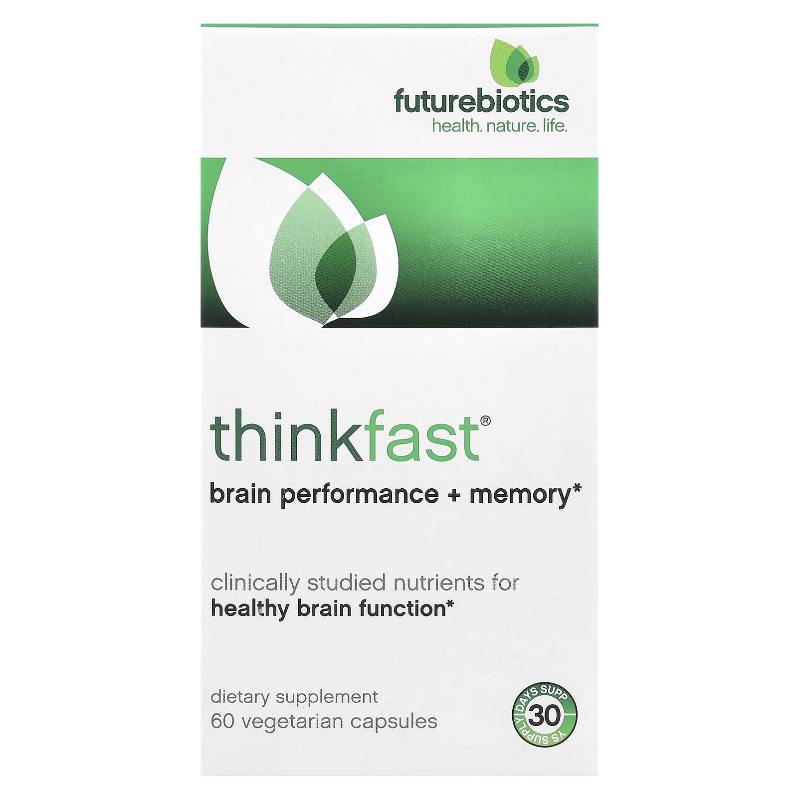 ThinkFast®, Производительность мозга + Память, 60 вегетарианских капсул — фото 2