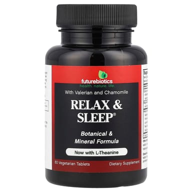 L-теанин Futurebiotics Relax & Sleep® with L-Theanine, 60 растительных таблеток