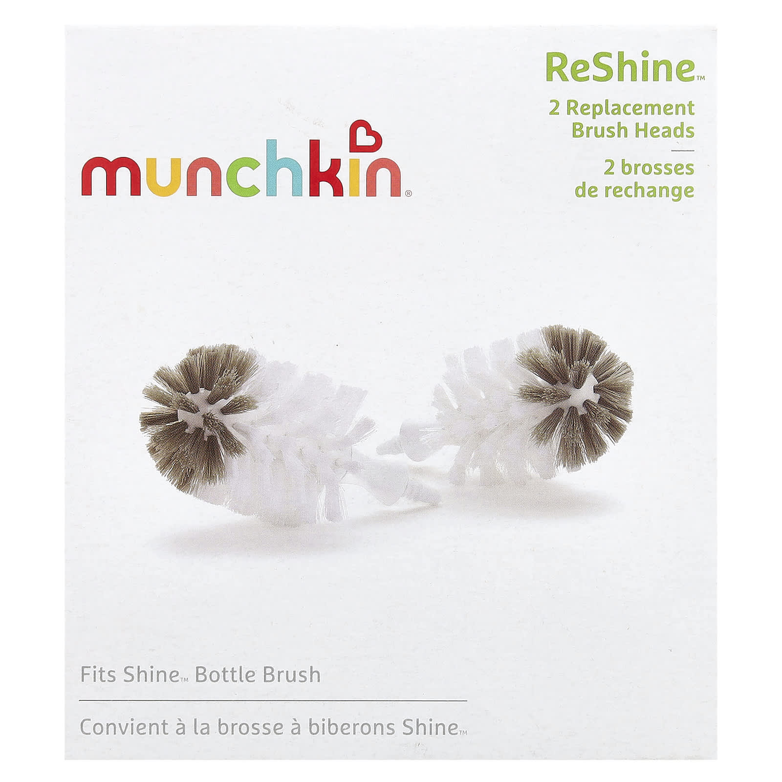 Сменные насадки для зубной щетки Munchkin ReShine™ Replacement Brush Heads, 2 шт. — фото 2