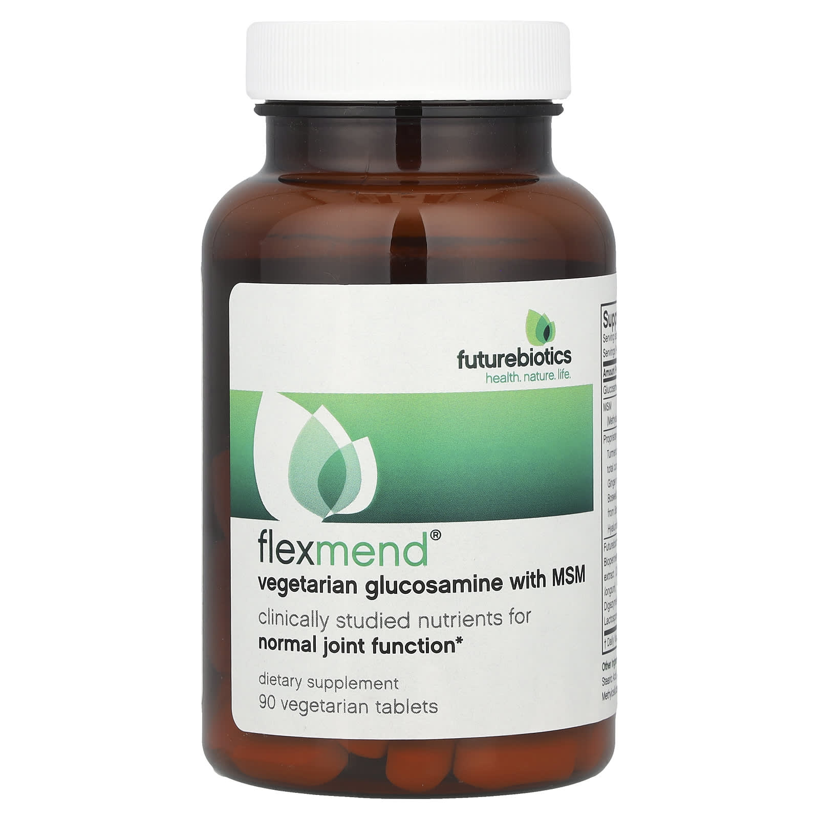 Глюкозамин Futurebiotics FlexMend® Vegetarian with MSM, 90 растительных таблеток