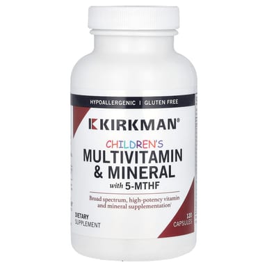 Детские мультивитамины Kirkman Labs & Mineral with 5-MTHF, 120 капсул