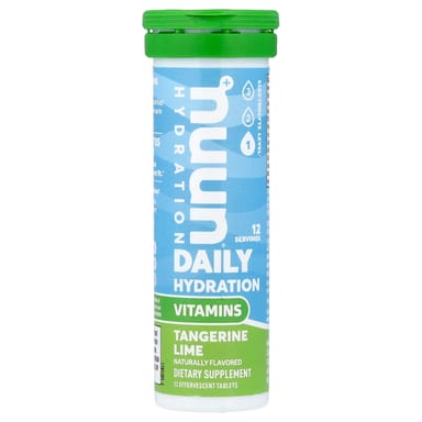 Витамины Nuun Daily Hydration 12 Effervescent Tablets, вкус Tangerine Lime, таблетки