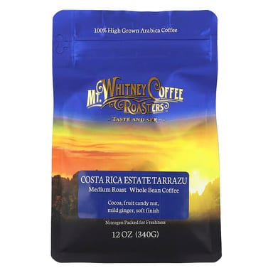 Кофе Mt. Whitney Coffee Roasters Costa Rica Estate Tarrazu Whole Bean Medium Roast, 340 г