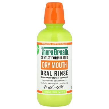 Фото товара: Полоскание для рта TheraBreath, 473 мл (16 fl oz), мятное с tingling эффектом