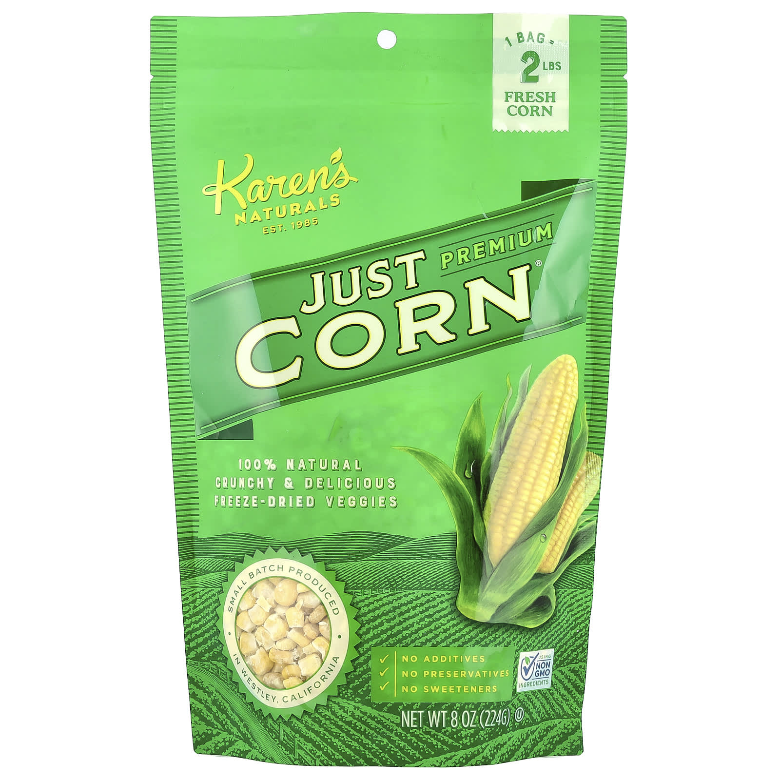 Овощи замороженные сублимированные Karen's Naturals, 224 г