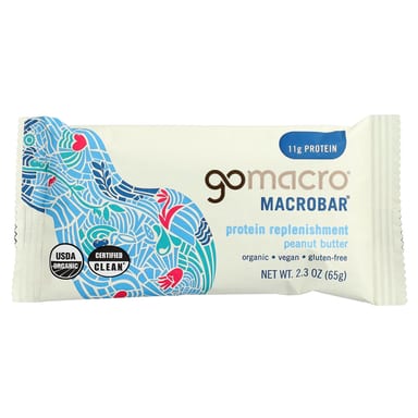 Арахисовая паста GoMacro MacroBar® Protein Replenishment, 65 г, 12 шт., батончик