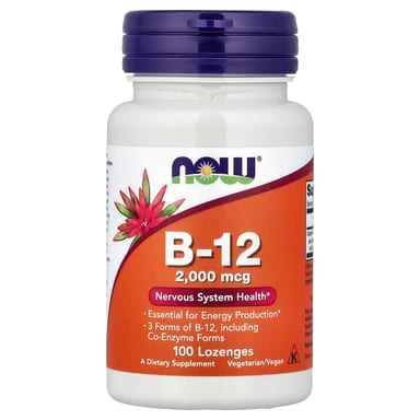 Витамин B12 NOW Foods, 2000 мкг, 100 пастилок