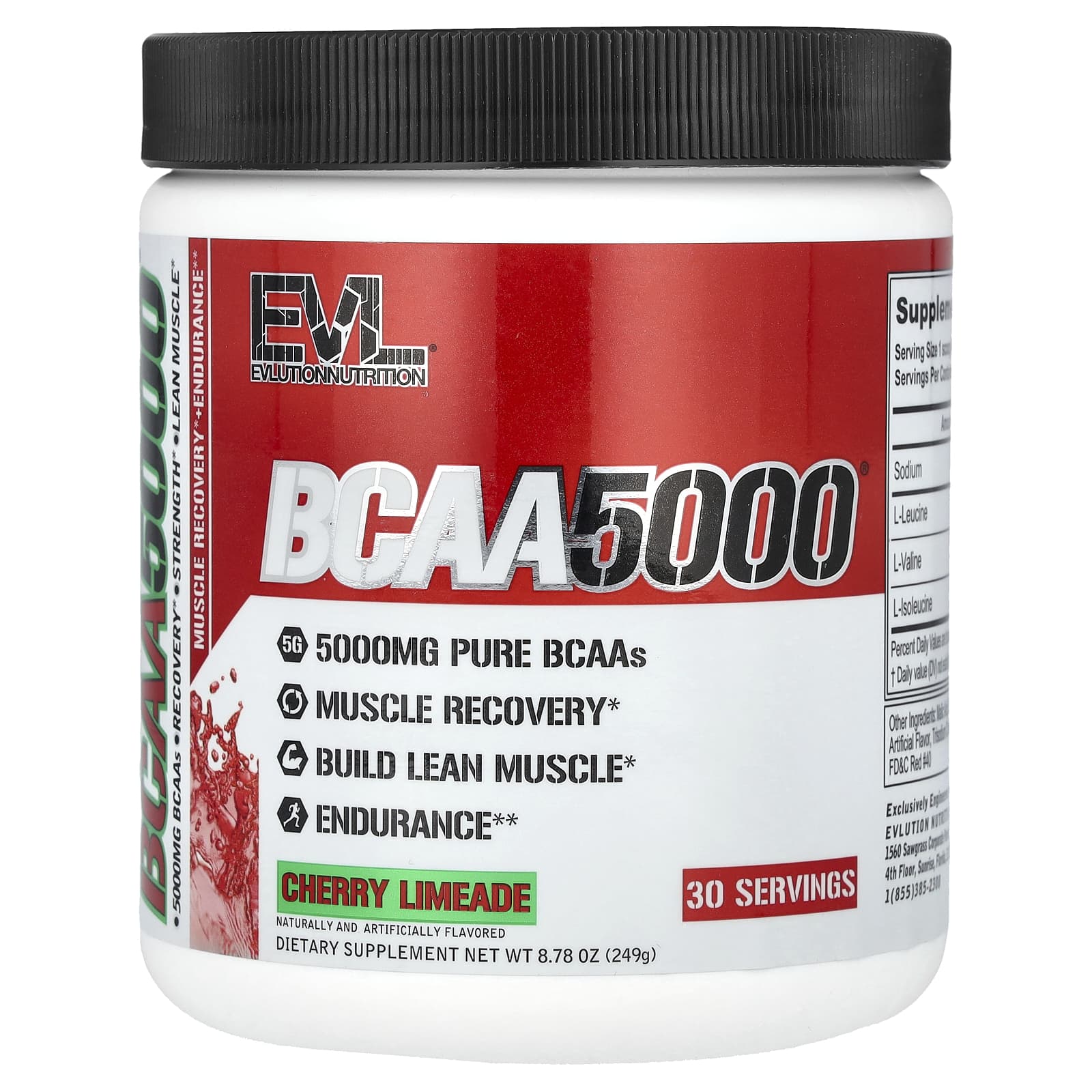 BCAA 5000 EVLution Nutrition, 249 г (8.78 oz)