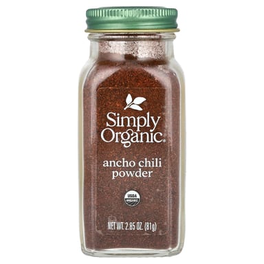 Порошок чили Simply Organic Ancho, 81 г