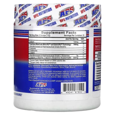 Энергетический напиток APS, 300 г (10.58 oz), вкус голубой малины