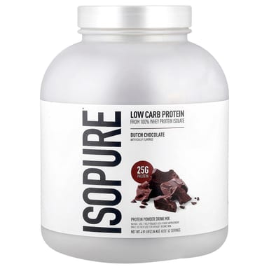 Протеиновый порошок Isopure Low Carb, вкус Dutch Chocolate, 2.04 кг