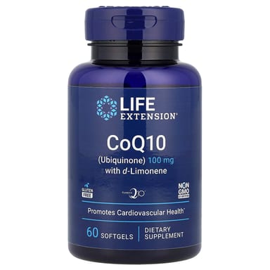 Коэнзим Q10 Life Extension (Ubiquinone) with d-Limonene, 100 мг, 60 мягких капсул