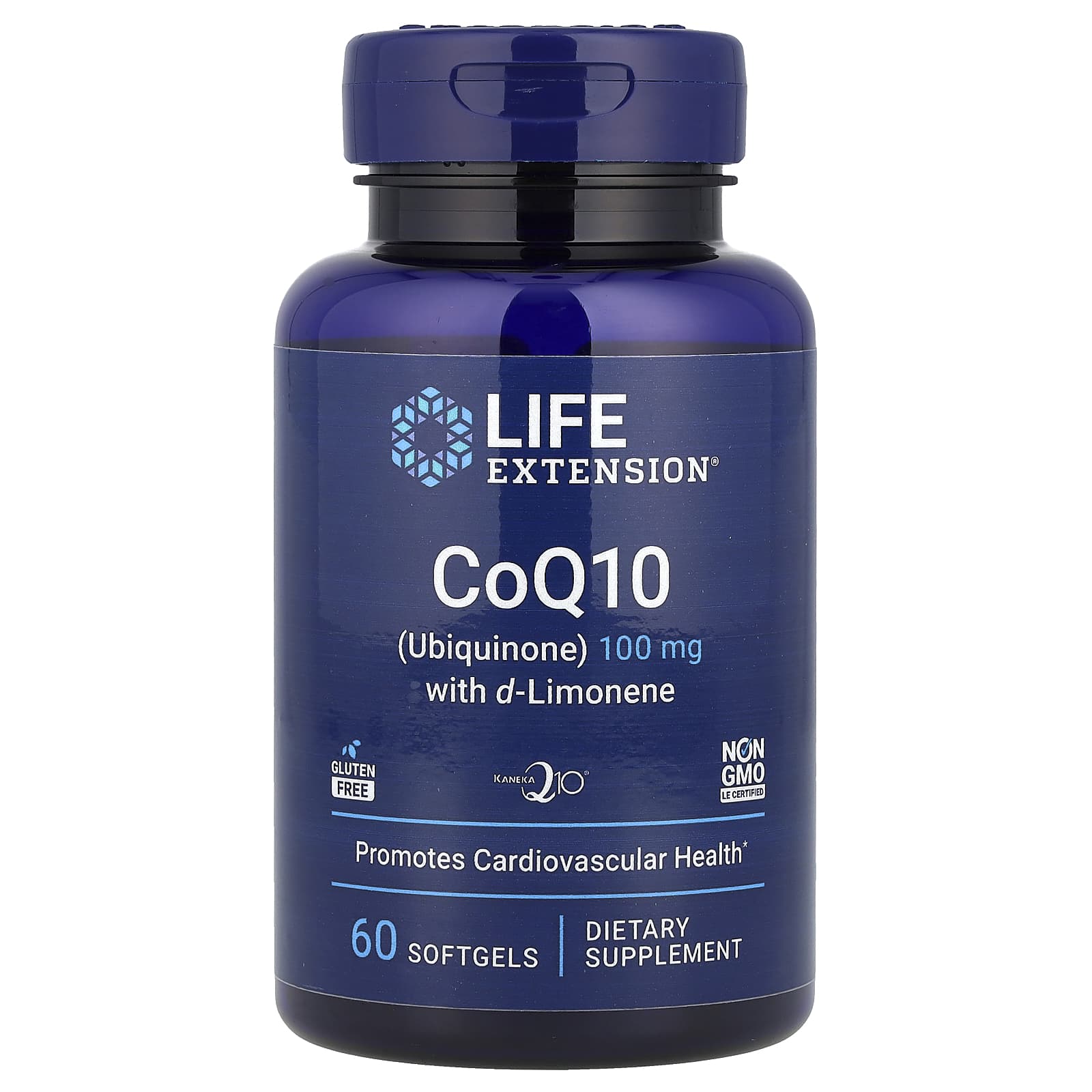Коэнзим Q10 Life Extension (Ubiquinone) with d-Limonene, 100 мг, 60 мягких капсул