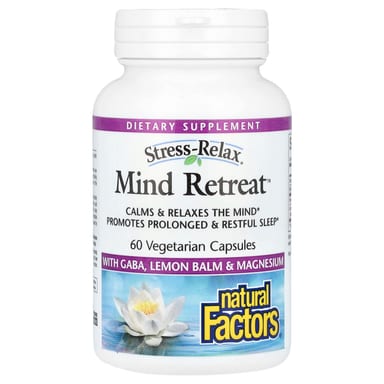 Антистресс-комплекс Natural Factors Stress-Relax Mind Retreat, 60 растительных капсул