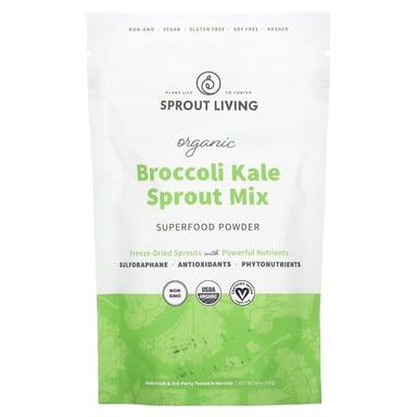 Смесь проростков органического брокколи и кейла Sprout Living, 113 г