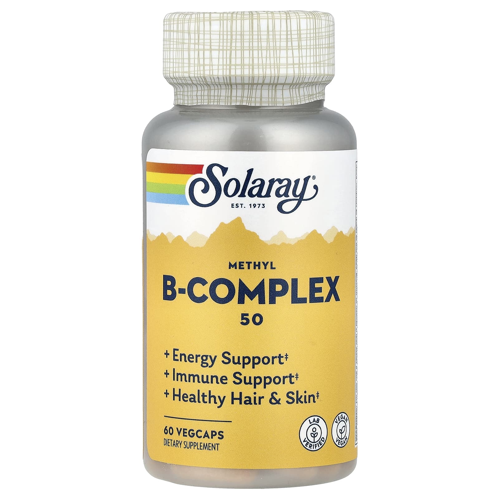 Комплекс витаминов B Solaray Methyl B-Complex 50, 60 растительных капсул