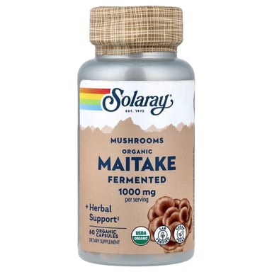 Грибной комплекс Solaray Organic Fermented Maitake, 500 мг, капсулы