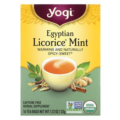 Чайные пакетики Yogi Tea Egyptian Licorice® Mint 16, без кофеина, 32 г