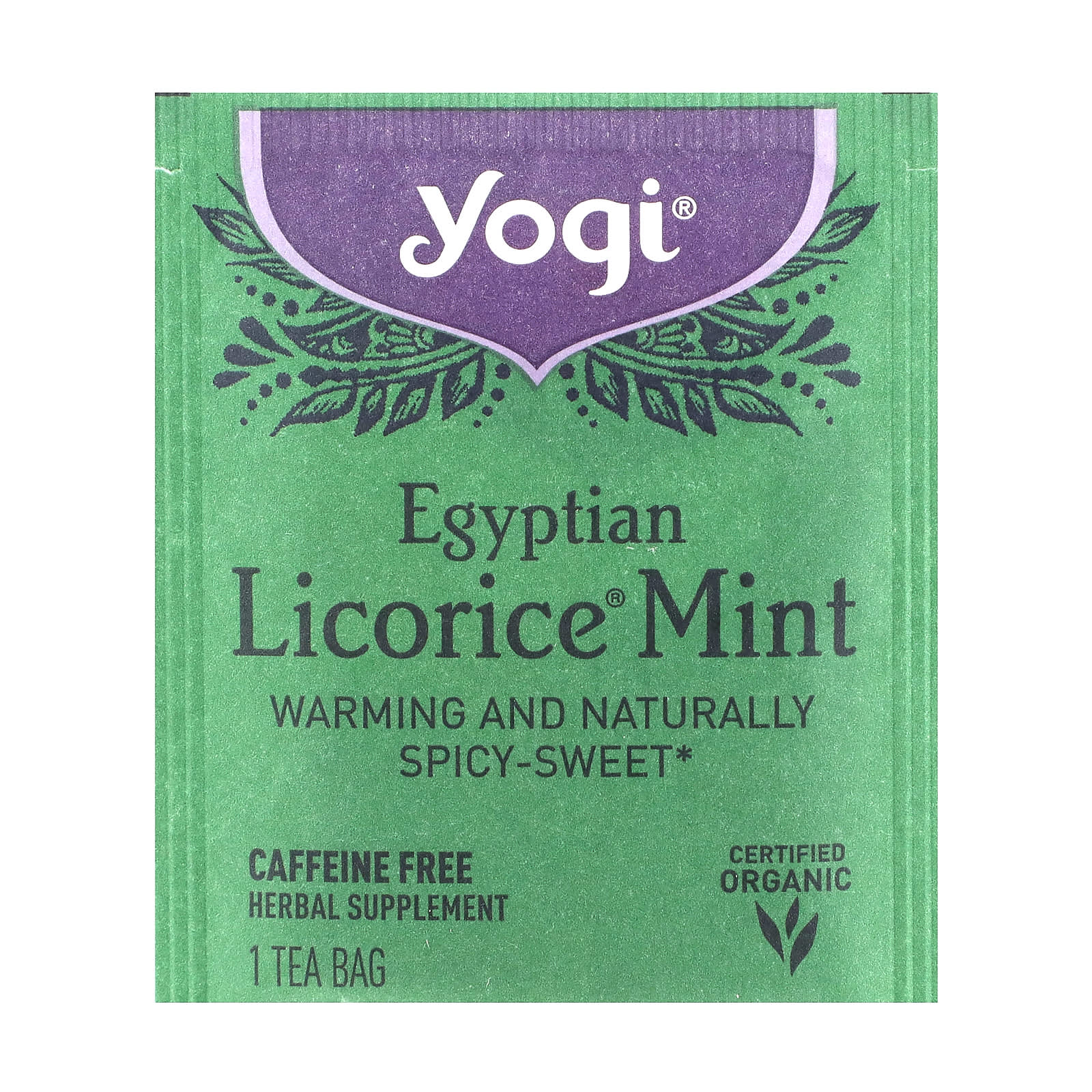 Чайные пакетики Yogi Tea Egyptian Licorice® Mint 16, без кофеина, 32 г — фото 2