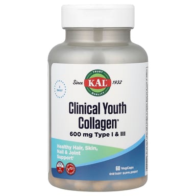 Коллаген KAL Clinical Youth™, 60 растительных капсул