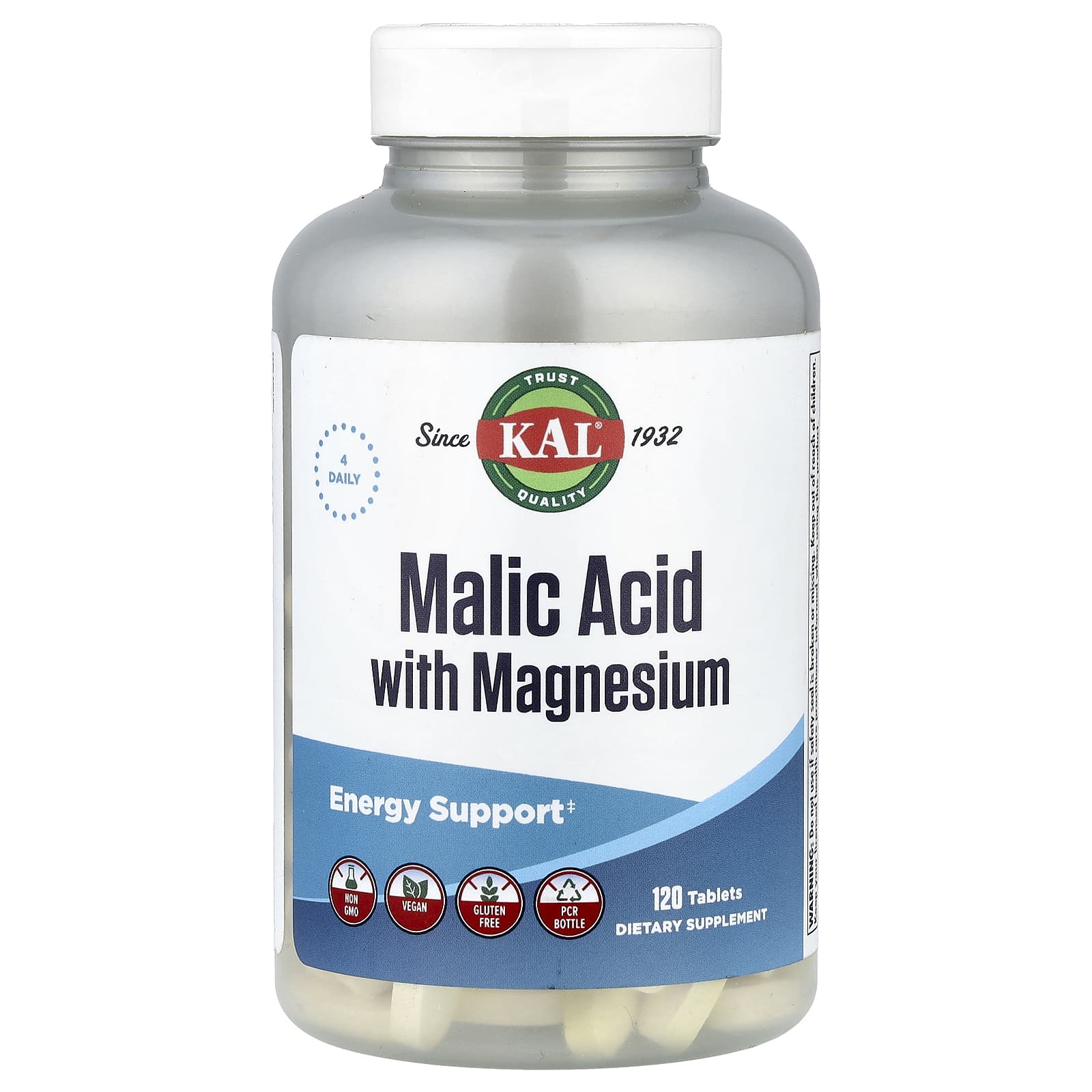 Магний KAL Malic Acid, 120 таблеток