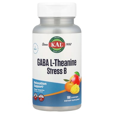 L-теанин KAL GABA L-Theanine Stress B, вкус Mango Tangerine, 100 пастилок