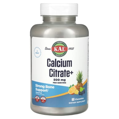 Цитрат кальция KAL Mixed Fruit, 60 жевательных таблеток