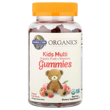 Витамины Garden of Life Organics Multi Gummies Organic Fruit Fruit 120 Vegan Gummy Bears, жевательные пастилки