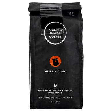 Кофе Kicking Horse Grizzly Claw Organic Whole Bean Dark Roast, 284 г