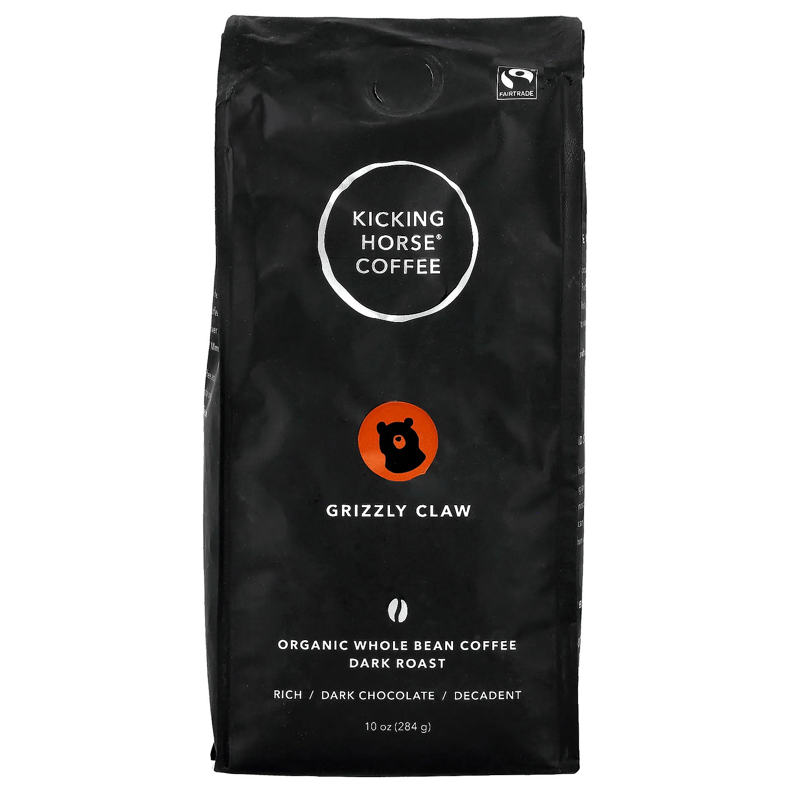 Кофе Kicking Horse Grizzly Claw Organic Whole Bean Dark Roast, 284 г — фото 2