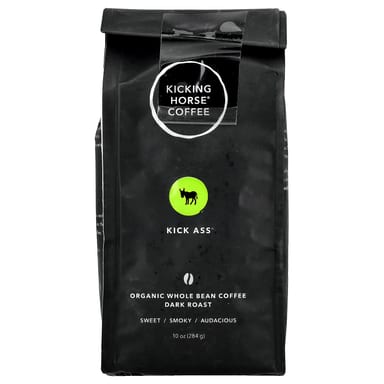 Кофе Kicking Horse Kick Ass® Organic Whole Bean Dark Roast, 284 г