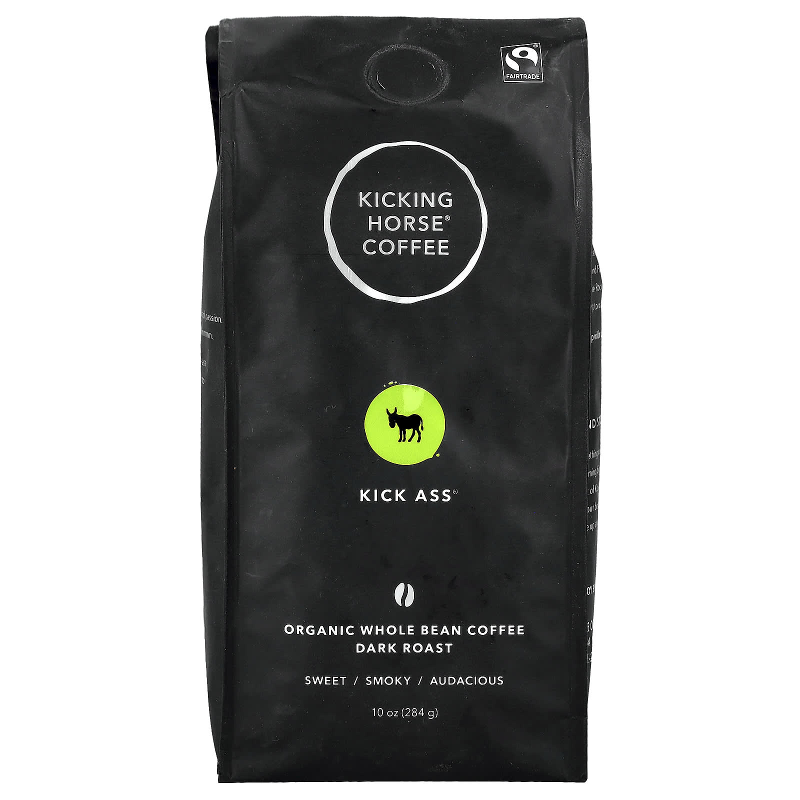 Кофе Kicking Horse Kick Ass® Organic Whole Bean Dark Roast, 284 г — фото 2