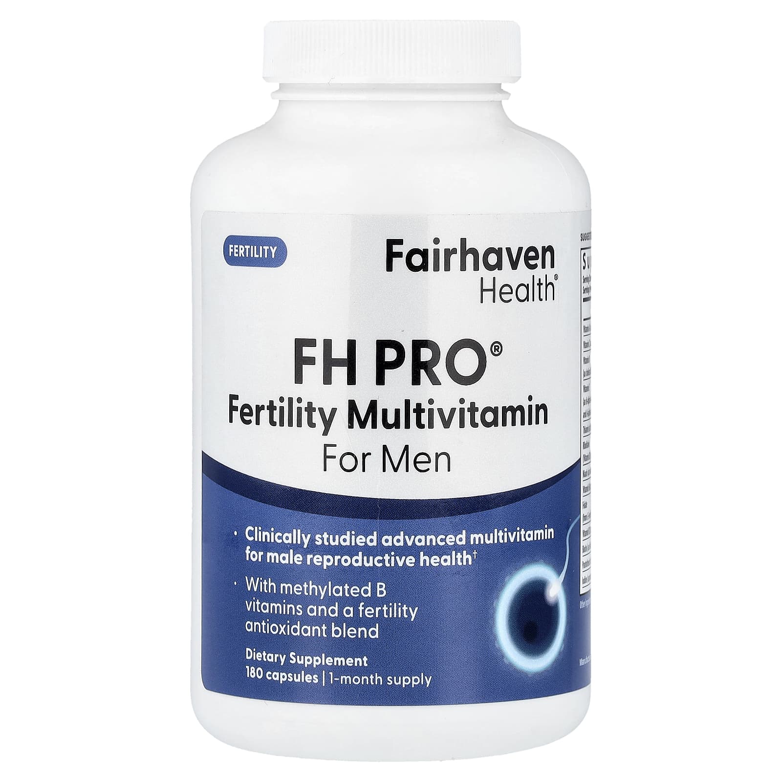Мультивитамины Fairhaven Health FH Pro® Fertility for Men, 180 капсул