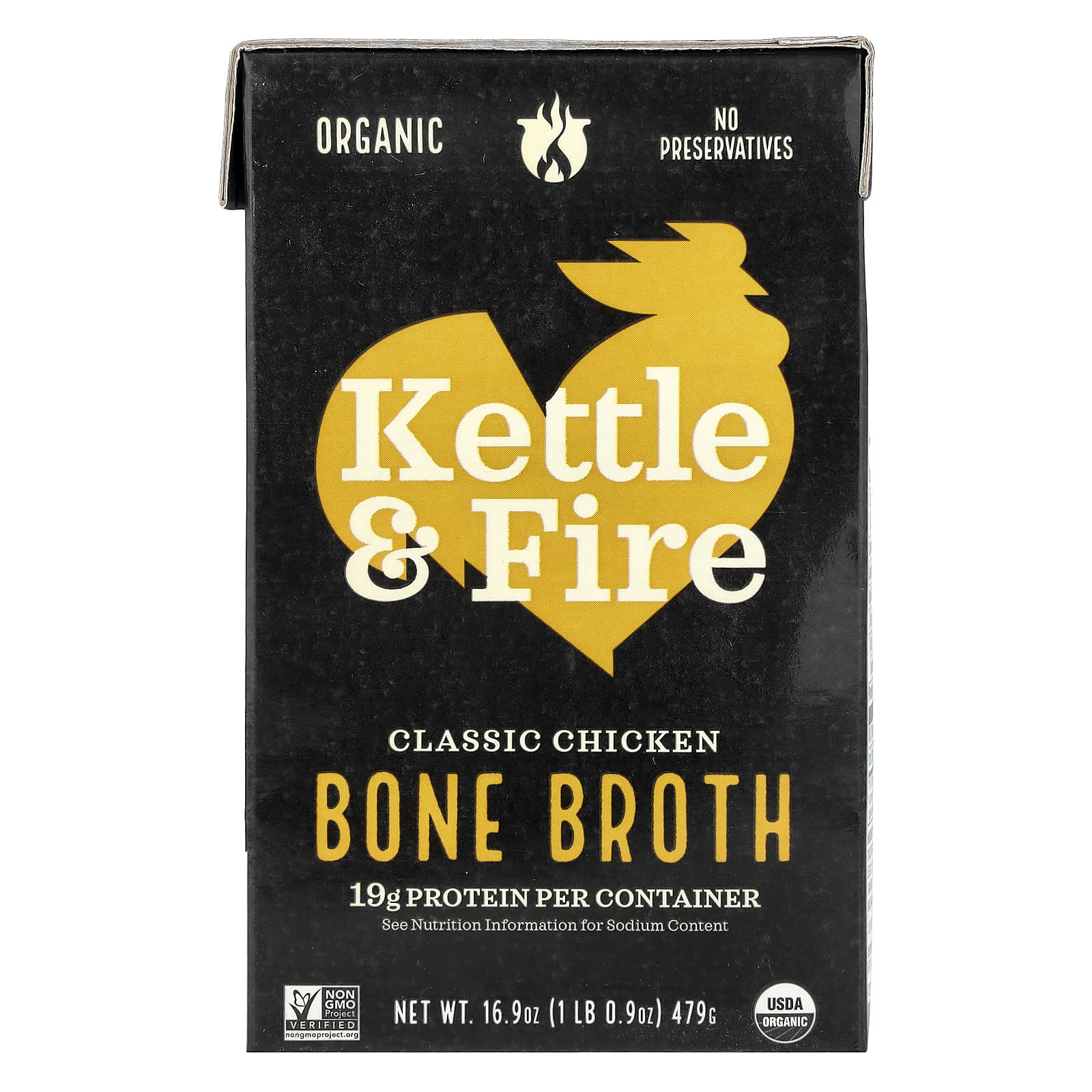 Бульон из костей Kettle & Fire, 16.9 fl oz (479 г)