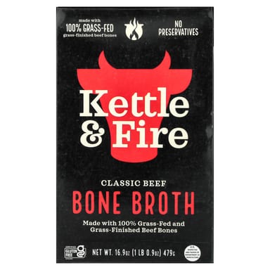 Бульон из костей Kettle & Fire, 16.9 fl oz (479 г)
