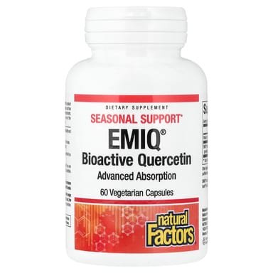 Кверцетин Natural Factors EMIQ® Bioactive, 60 растительных капсул