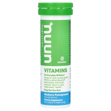 Витамины Nuun Hydration, вкус Blueberry Pomegranate, 12 таблеток